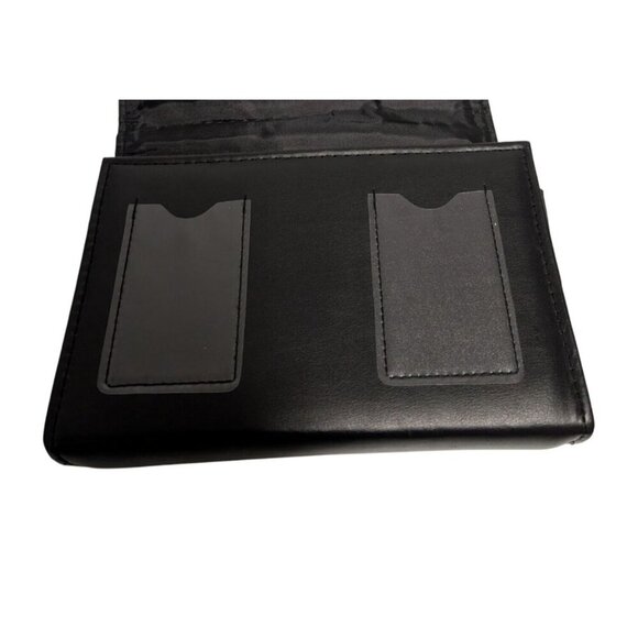 Subaru Black Leather Car Manual Holder With Card Slots & Document Organizer - Picture 3 of 7